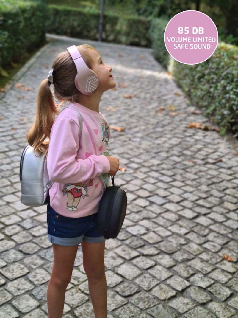 PowerLocus Kids Headphones Over-Ear, Bluetooth Wireless Headphones for Kids,with Microphone, Safe 85DB Volume Limited, Foldable with Carry Case, Audio Cable, Micro SD mode for Online Classes,PC,Phones - Image 5